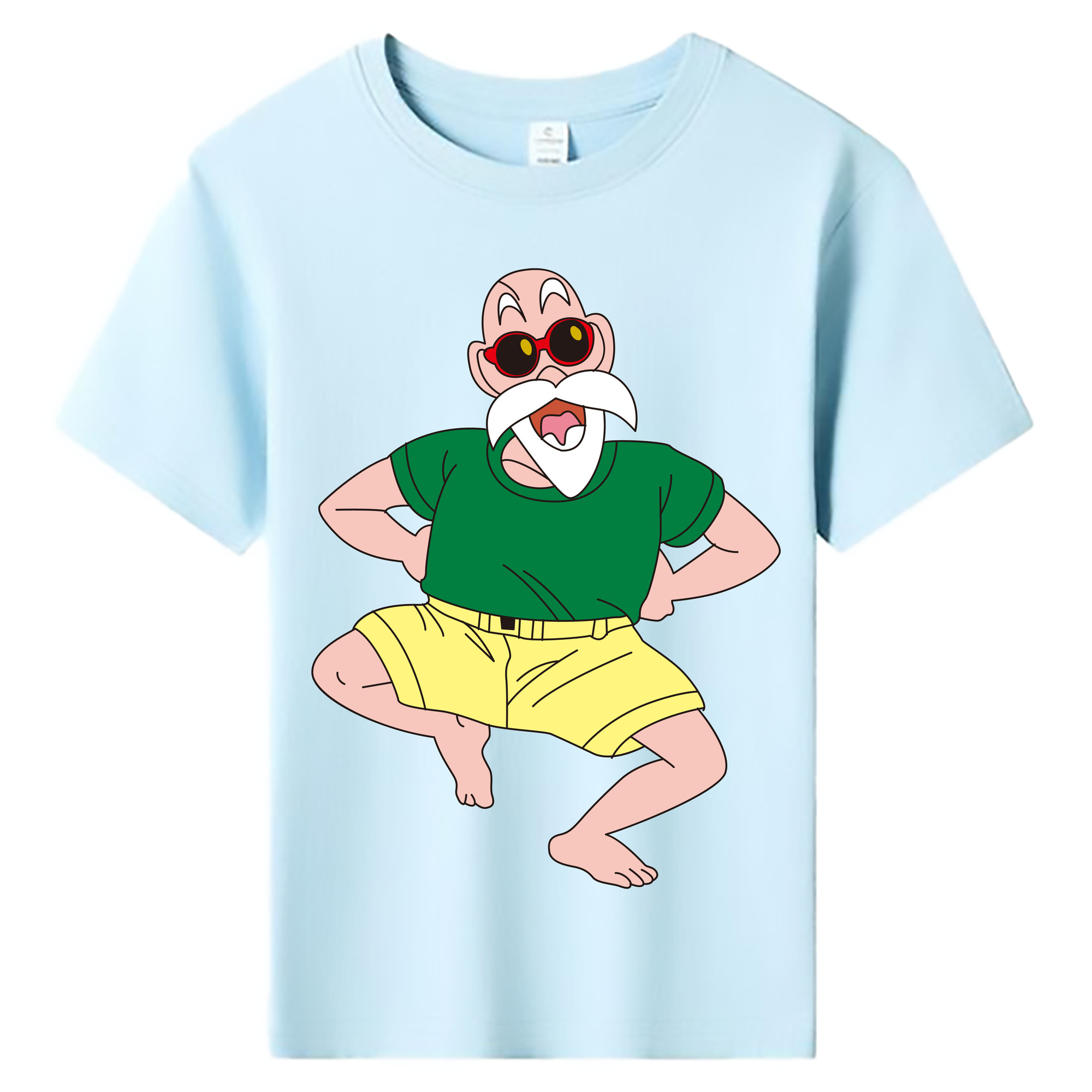 （画像用） ドラゴンボール 亀仙人（かめせんにん） DRAGON BALL Master Roshi Kame Sennin 綿100％キッズTシャツ（フロントプリント）
